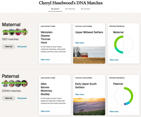 AncestryDNA Sideview Assigns Matches to Mom or Dad - Your DNA Guide ...
