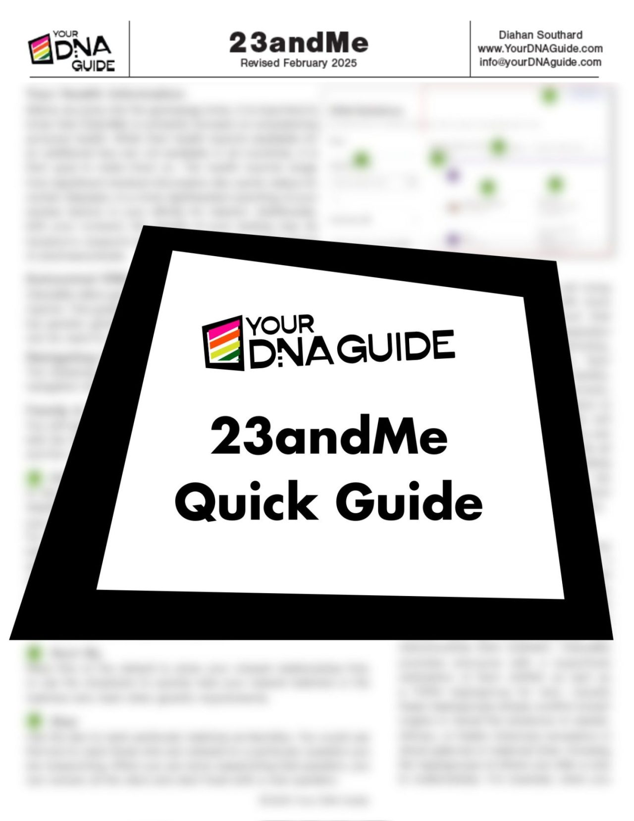 Quick Reference Guides - Your DNA Guide - Diahan Southard